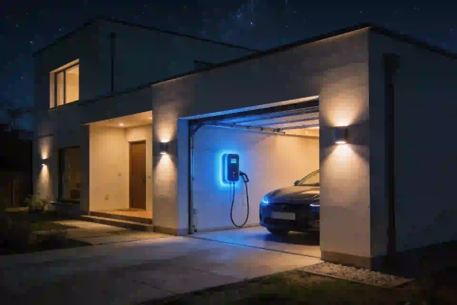 Installation borne de recharge à Rouilly