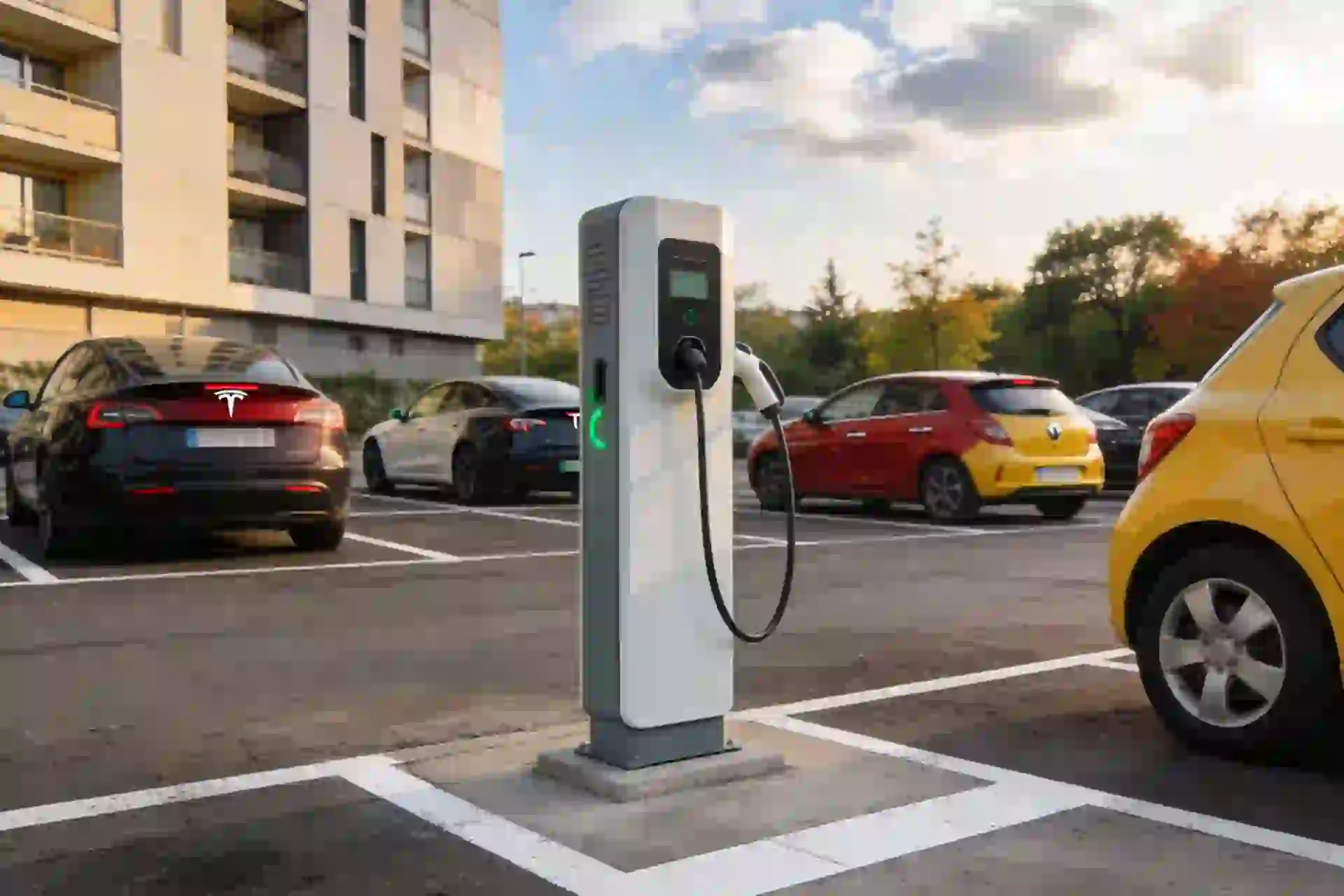 Installation borne de recharge à Saint-Igest